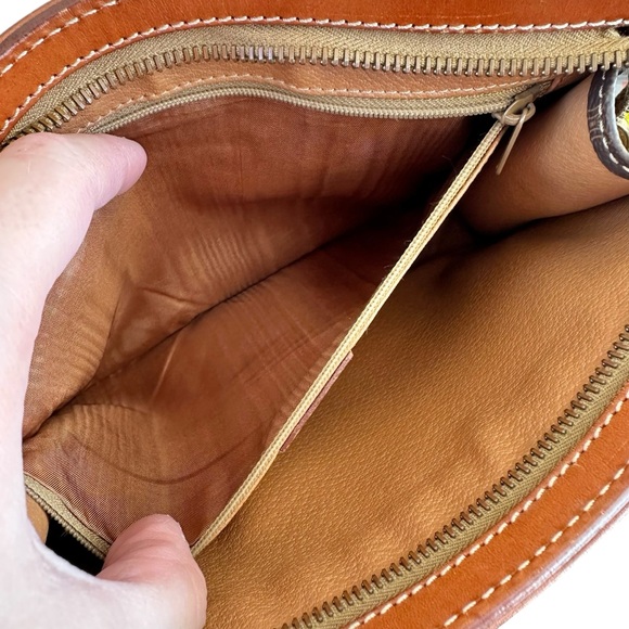 Authentic Celine Brown & Tan Macadam Leather Wristlet Clutch Bag - Picture 11 of 13